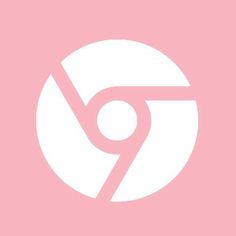 a white circle with the letter p in it on a pink background, and an image of