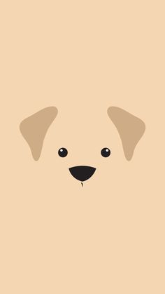 a dog's face is shown in the middle of this minimalist poster design