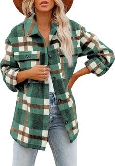 Shoulder Jacket, Plaid Sleeve, Normal Body, Cozy Coats, Trendy Jackets, Solid Color Shirt, Plaid Jacket, Friends Fashion, Fall Clothes