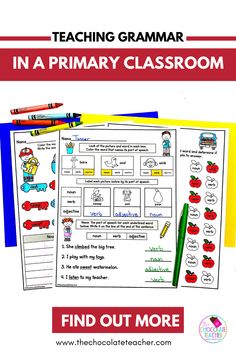 Picture of fun nouns and verbs worksheets Nouns And Adjectives