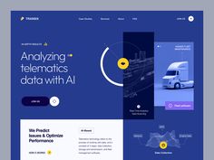 the landing page for an automated data management platform