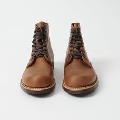 Crafted using the No. 8 last, the Blacksmith boot by Red Wing was originally designed to be worn in fields and workshops alike. Known as a brilliant all rounder, this boot features a ‘bump toe’ shape for superb freedom of movement, a puritan triple stitch, 3/4 Goodyear welt, and a Vibram 430 mini-lug outsole. Dull Gilt hooks and eyelets set the waxed laces in place for sturdiness, while a Nubuck oiled and waxed leather boasts durability and suppleness combined. So, for a boot which will be with The Blacksmith, Ankle Support, Red Wing, Danner Mountain Light Boot, Goodyear Welt, No 8, Red Wings, Freedom Of Movement, Clothing Co