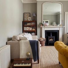 Siobhan Mcfadden, Hardwick White, Log Burner Living Room, Victorian Living Room, Historic House, Contemporary Room, Log Burner, Home Lifestyle, Farrow Ball