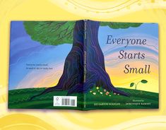 the book cover for everyone starts small, with an image of a tree on it