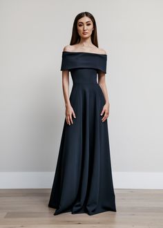 Off Shoulder Dress Formal Classy, Formal Dresses Long Elegant Evening Gowns, Elegant Evening Gowns Classy, Flowy Ball Gown, Serena Outfits, Catherine Regehr, Collar Gown, Dazzling Dresses, Kebaya Bridesmaid