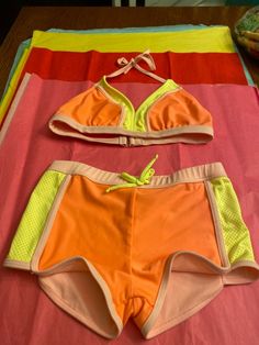 Very pretty quality made bathing suit Plus Size Gyaru, Swimsuit Pink, Pink Swimsuit, Dance Wear, Pink Yellow, Bathing Suit, Dream Closet, Bathing Suits, Size 10