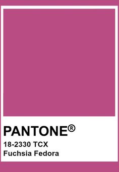 pantone's fuchsia fedora color swat list