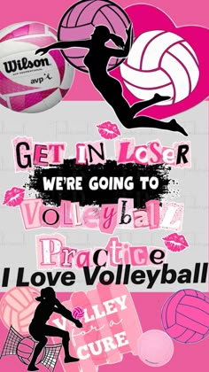 Me encanta Pink Out Volleyball Ideas, Volleyball Pink Out Ideas, Dig Pink Volleyball Posters, Pink Volleyball Aesthetic, Cute Volleyball Backgrounds, Pink Out Volleyball, Pink Nike Wallpaper, Latina Aesthetic Wallpaper, Volleyball Decor