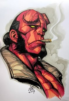 Stanley Lau, Hellboy Tattoo, Dark Horse Comics, Poses References, Drawing Artwork