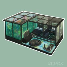 Sims 4 Futuristic House, Sims 4 Scientist House, Sims 4 Aquarium, Sims4 Houses Ideas, Sims 4 Build Ideas, Dramatic Room Center, Sims 4 Loft, Large Aquarium, Lotes The Sims 4