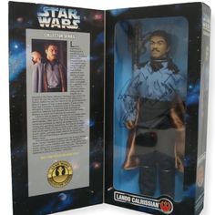 the star wars action figure is in its box