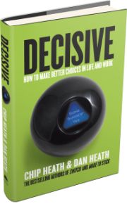 a book cover with an electronic device in the middle and words describing how to make better choices in life and work