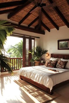 ❤️ Save for later 👉 Tap to see all bali style bedroom ideas | Want authentic Balinese style? These bedroom designs bring resort luxury right to your doorstep. Save these ideas for creating your perfect tropical retreat. Bali Bedroom Ideas, Bali Style Bedroom, Balinese Bedroom, Tropical Decor Ideas, Balinese Resort, Tropical Resort Design, Bali Room, Tropical Bungalow, Jungle Hut