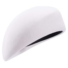 PRICES MAY VARY. Sculpted beret in 100% wool felt. One size fits most adult. Head Circumference - 22.4" /57 cm Height - 3.54" /9 cm Crown liner.Spot clean. Women's beret, made of 100% wool, solid color, great for millinery craft. Winter Beret, Felt Beret, Beret Hats, Veiled Hats, Hat Base, Elegant Hats, Fancy Hats, Beret Hat, Pill Boxes