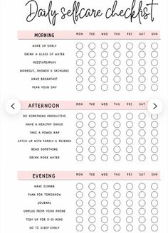 Self Care Worksheets, Daily Routine Planner, Bullet Journal Mood Tracker Ideas, Bullet Journal Mood, Routine Planner, Therapy Worksheets, Journal Writing Prompts, Planner Templates