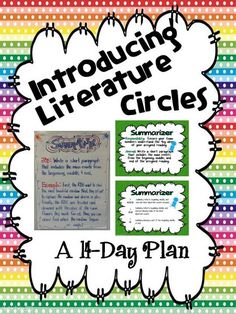 an interactive literature circle for students to practice their writing skills and read the text in order to