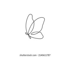 a single line drawing of a leaf on a white background