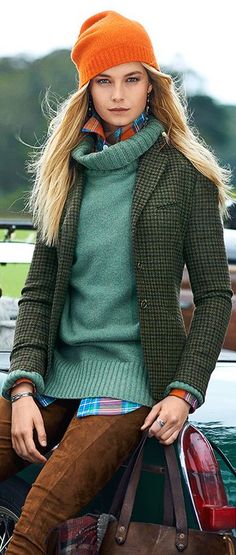 my liebling fall outfit Mode Country, Pijamas Women, Orange Hat, Country Fashion, Ralph Lauren Style, Estilo Preppy, Looks Street Style, 가을 패션, Ralph Lauren Womens