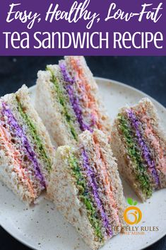 Easy Tea Party, Recept Sandwiches, Homemade Yogurt Recipes, Easy Teas