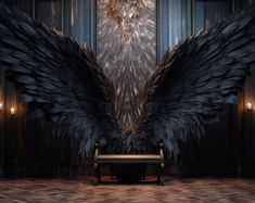 Angel Wings Backdrop Digital Download - Etsy Black Photo Backdrop, Dark Angel Wings, Wings Black, Black Angel Wings, Digital Photography Backdrops, Fashion Shoots, Black Angel