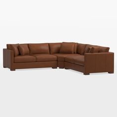 Contemporary Design Meets Classic Casual In Our Greyson Collection. Double Sofa, Letter Spacing, Leather Sectional Sofa, Fall Lookbook, Leather Sectional, Classic Casual, Shop Lighting, Sectional Sofa, Contemporary Design