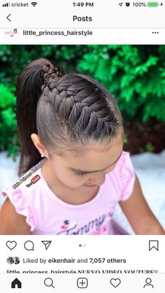 Braid Front Of Hair, Baby Girl Hairstyles Curly, Daughter Hairstyles, Ballet Hairstyles, Girly Hairstyles, Girl Hair Dos, Girls Hairstyles Easy, Simple Prom Hair, Beautiful Braided Hair