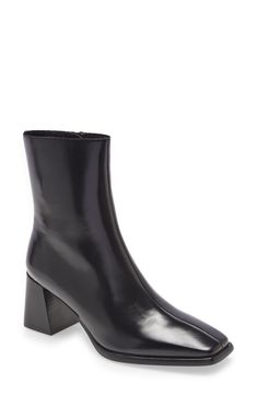 Jeffrey Campbell Geist Square Toe Boot (Women) | Nordstrom Fall Wishlist, Prom 2022, Nike Boots, Pointed Toe Boots, Leather Boot, Slingback Pump, Leather Booties, Jeffrey Campbell, Work Shoes