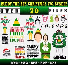 buddy the elf christmas svg bundle