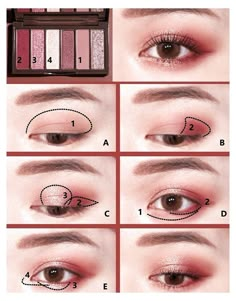 Membentuk Alis, Korean Eye Makeup, Ulzzang Makeup, Makeup Tutorial Eyeshadow, How To Do Makeup, Eye Makeup Steps, Beautiful Eye Makeup