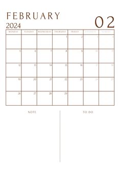 This is a calendar for the month of February 2024. Calendars are perfect for keeping track of important dates and events.
This is a printable February planner to manage your month and to help achieve your goals.

Your purchase includes 4 PDF files.
A4 Size : Monday Start February Calendar
A4 Size : Sunday Start February Calendar
Letter Size : Monday Start February Calendar
Letter Size: Sunday Start February Calendar
This item is for personal use and cannot be resold or  redistributed. Monthly Planner January 2024, Monthly Planner Template January 2024, January 2024 Calendar Template, January Planner 2024, January Month Calendar 2024, Calendar 2024 January, January 2024 Calendar Printable, January 2024 Calendar Aesthetic, January 2024 Calendar