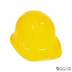 a yellow hard hat on a white background