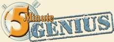 the logo for five minute genius