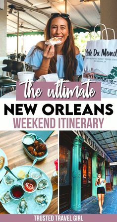 The Ultimate New Orleans Weekend Itinerary Downtown New Orleans, Louisiana Travel, Girls Weekend Getaway, Southern Travel, Girlfriends Getaway, Visit New Orleans