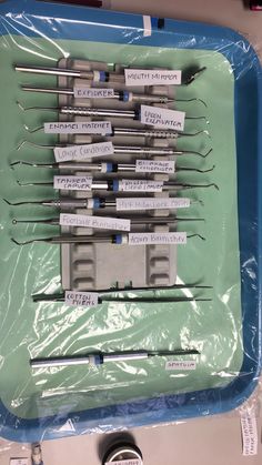 Amalgam Tray Set Up. Dental Assistant, DA, Dental Asst., Tray Set ups, Dental Office, Student, Dental Assisting Training Tray Set Up Dental, Kedokteran Gigi, Dentistry Student