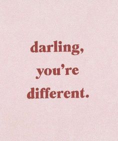 a red and white photo with the words daring, you're different