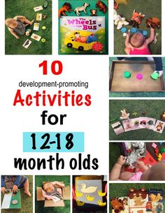 the top ten activities for 12 month olds