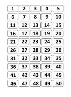 the numbers are arranged in rows to make it easier for kids to learn how to read them