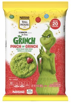 the grinch snack bag has an apple in it