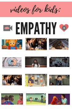 an advertisement with the words, videos for kids empathy