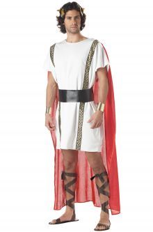 a man dressed in an ancient greek costume