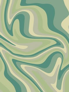 an abstract background with wavy lines in shades of green and beige