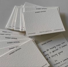 six lettered envelopes with writing on them