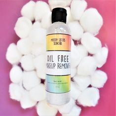 Oil Free Makeup Remover — Moody Sisters Skincare Water Makeup, Natural Makeup Remover, Vegan Makeup Brushes, Best Natural Makeup, Oil Free Makeup, Natural Eyeshadow, Loose Pigments, Oil Skin Care, Micellar Water