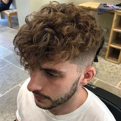 Loose Perm Short Hair, Men Perm, Perm Hair Men, Loose Perm, Undercut Curly Hair, Perm Curls, Wavy Perm, Long Hair Perm