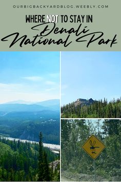 there is a sign that says where not to stay in the national park