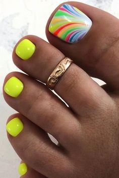 Acrylic Nails Natural, Pedicure Designs Toenails, Diy Pedicure, Toe Nail Color, Pretty Toe Nails, Summer Toe Nails, Cute Toe Nails, Pedicure Designs