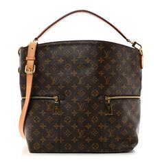 This is an authentic LOUIS VUITTON Monogram Melie. This chic hobo is finely crafted of classic Louis Vuitton monogram coated canvas. The bag features zipper pockets on either side, a vachetta leather top handle, optional shoulder strap, a vachetta luggage tag, and polished brass hardware. The top is open to a deep purple microfiber interior with patch pockets. Melie Louis Vuitton, Louis Vuitton Monogram Bag, Louis Vuitton Totes, Louis Vuitton Empreinte, Louis Vuitton Damier Azur, Monogram Bag, Louis Vuitton Damier Ebene, Louis Vuitton Shoulder Bag, Luggage Tag