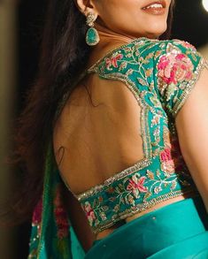 Classic Blouse Designs, Latest Work Blouses For Pattu Sarees, Mega Sleeves Blouse Design, Front Blouse Designs Latest, Blouse Work Designs Pattu, Green Blouse Designs