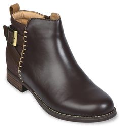 PRICES MAY VARY. Upper is made of full grain leather Footbed is molded EVA wrapped in synthetic suede Non-slip, non-marking molded rubber outsole Deep heel cupping and orthotic grade arch support helps control odor Short Leather Boots, Shoes Boots Ankle, Kids Luggage, Ankle Bootie, Womens Ankle Boots, Arch Support, Full Grain Leather, Ankle Booties, Bootie