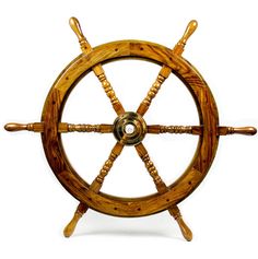 PRICES MAY VARY. Ship Wheel Overall Diameter (Measures Including The Outer Spokes / Handles) - 16 Inches | Number Of Spokes - 06 | Model - Natural Wood SKU Code - B01HOWO4B2 | Material - Rosewood (Premium Grade) | Superb Handcrafted Original Ship Wheel Replica From Vintage Marine Era. The Quality, Craftsmanship, And Material That's Been Put Into This Nautical Pirate's Boat Wheel For Manifesting Such An Elegant Piece Of Wall Decor Is Unmatched And Completely Stands Out. Antique Replica of Ship's Interior Beach House, Ship Wheel, House Wall, Natural Wood, Nautical, Wheel, Wood, Wall